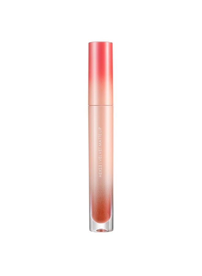 HEXZE Matte Lip gloss Soft Velvet Lip Lacquer High Pigmented, Lipstick Hydrating lip makeup M85 - Image 1