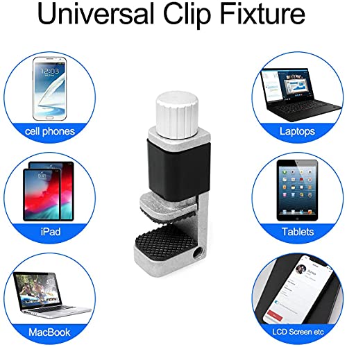 ZZHXSM 4pcs Phone Screen Clamps 15mm Max Width Adjustable Bracket Portable Phone Fastening Clamps Clip for Most Phone and Tablet PC - Image 4