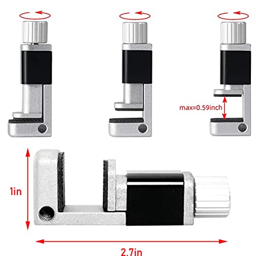 ZZHXSM 4pcs Phone Screen Clamps 15mm Max Width Adjustable Bracket Portable Phone Fastening Clamps Clip for Most Phone and Tablet PC - Image 2