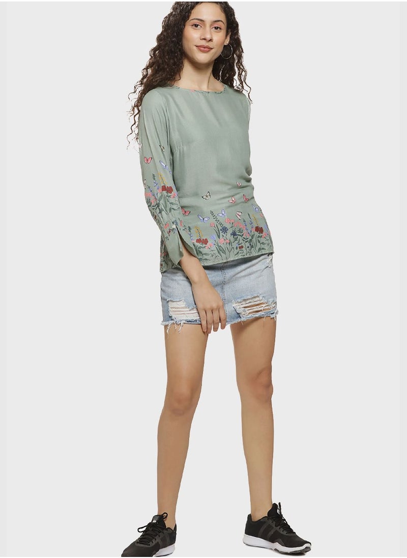 Floral Print Blouse