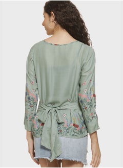 Campus Sutra Floral Print Blouse  - Image 3