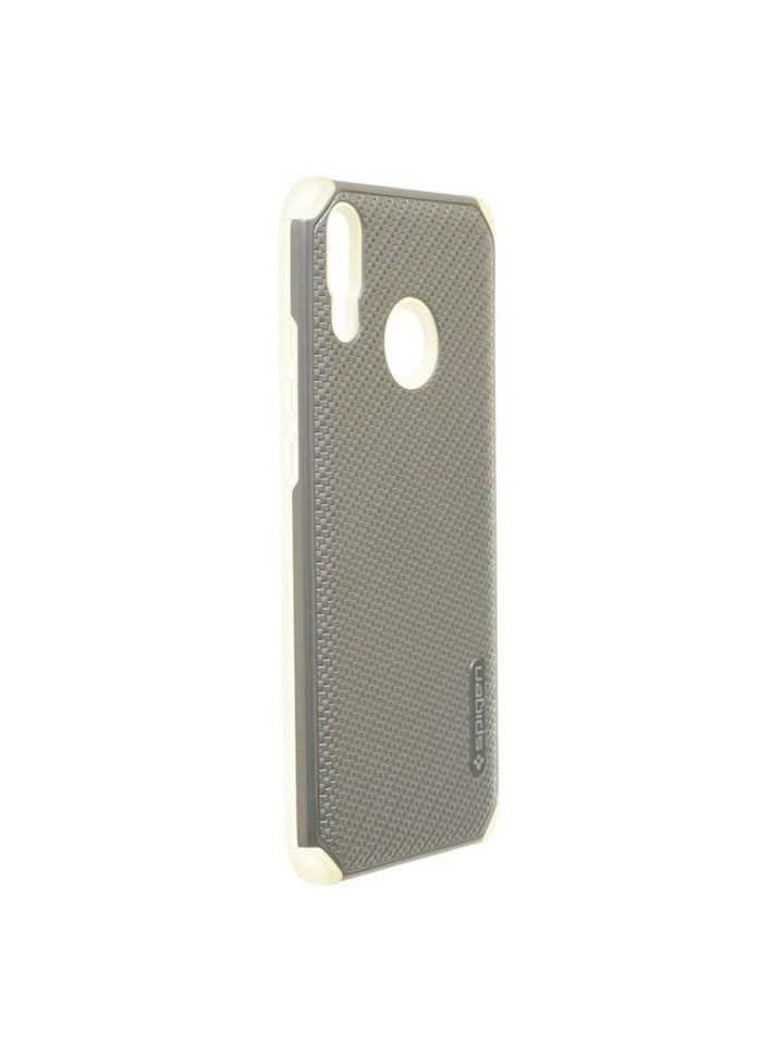 Spigen Silicone And Plastic Back Phone Protection Cover For Huawei Y9 2019 - Grey - Image 2