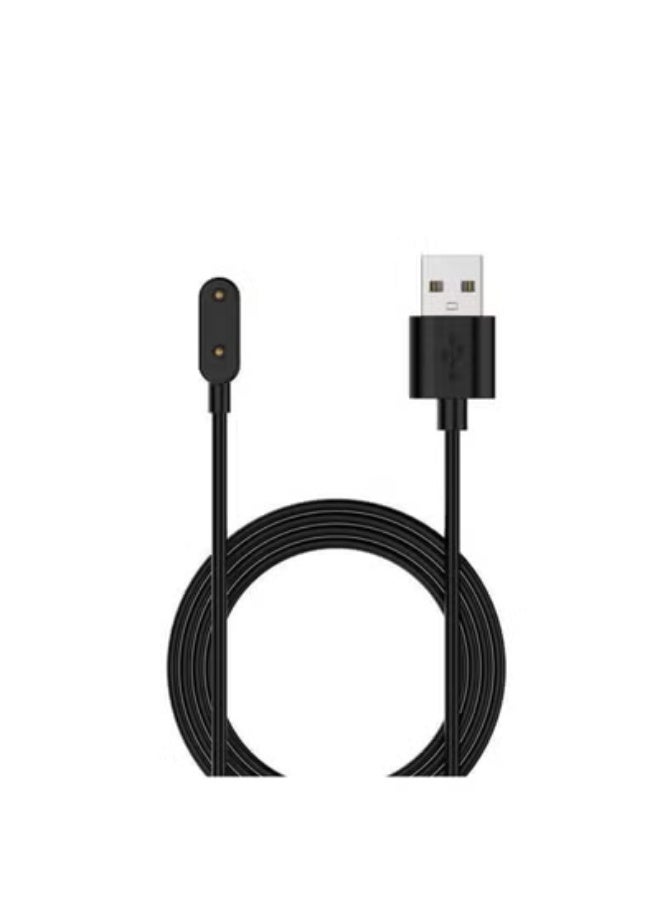 دهوك كابل شحن USB أسود طويل 1 متر لشاحن ساعة هواوي فيت 3 فيت 2 باند 9 8 7 6 برو وأونر باند 9 8 7 6 برو ملحق ذكي مناسب للاستخدام اليومي والسفر والمنزل - Image 1