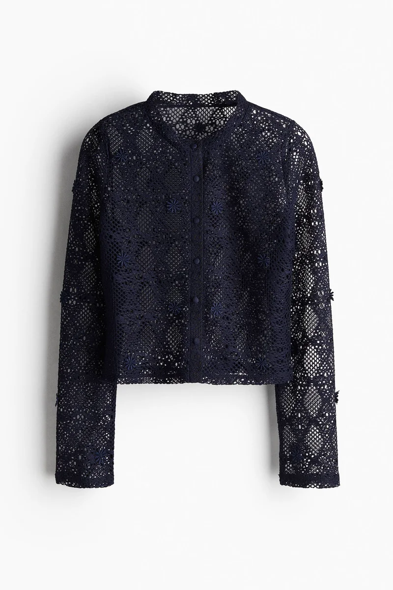 H&M Hole-patterned cardigan