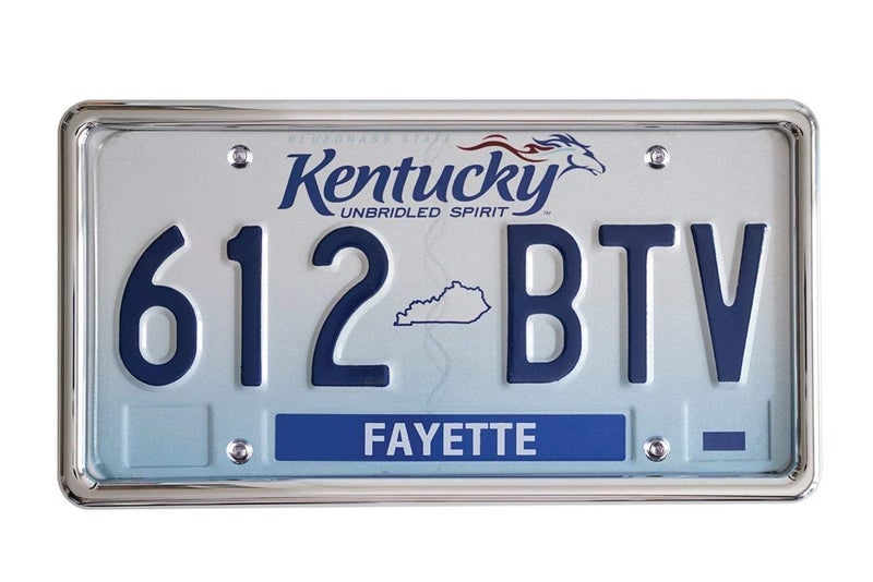 LFPartS Stainless Steel License Plate Backing Reinforce Holder/Bracket (Chrome) - Image 3