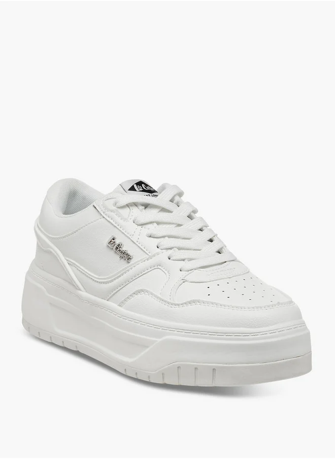لي كوبر Women's Colourblock Lace-Up Sneakers