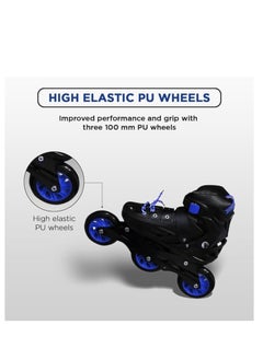 ENDLESS  Inline Adjustable Skates | Aluminium Chassis and 100 mm PU Three Wheels | With ABEC 9 Bearings  - Image 5