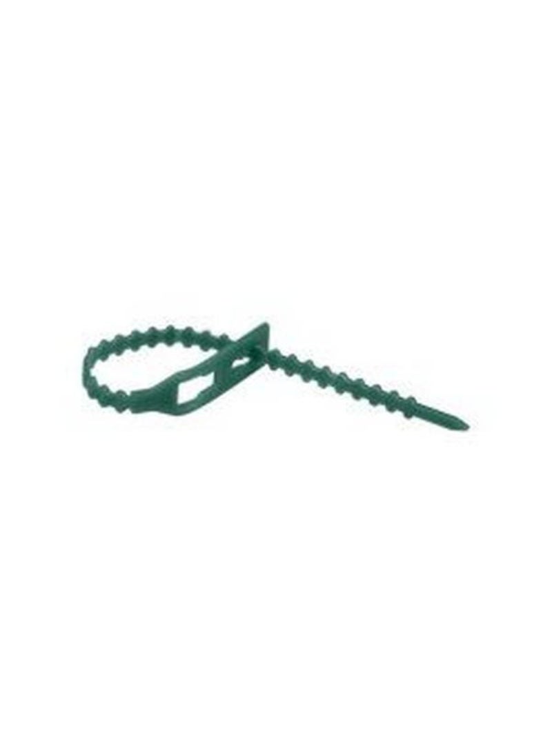 Black+Decker 100-Piece Adjustable Plant Ties Green 13cm 871125223696 - Image 1