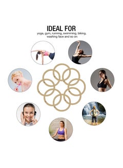 HOYOLS HOYOLS Blonde Ponytail Holders, No Metal Elastic Hair Ties, Braided Hair Bands Scrunchies for Girl Women Medium Hair 50 Count 4mm (Light Blonde)  - Image 5