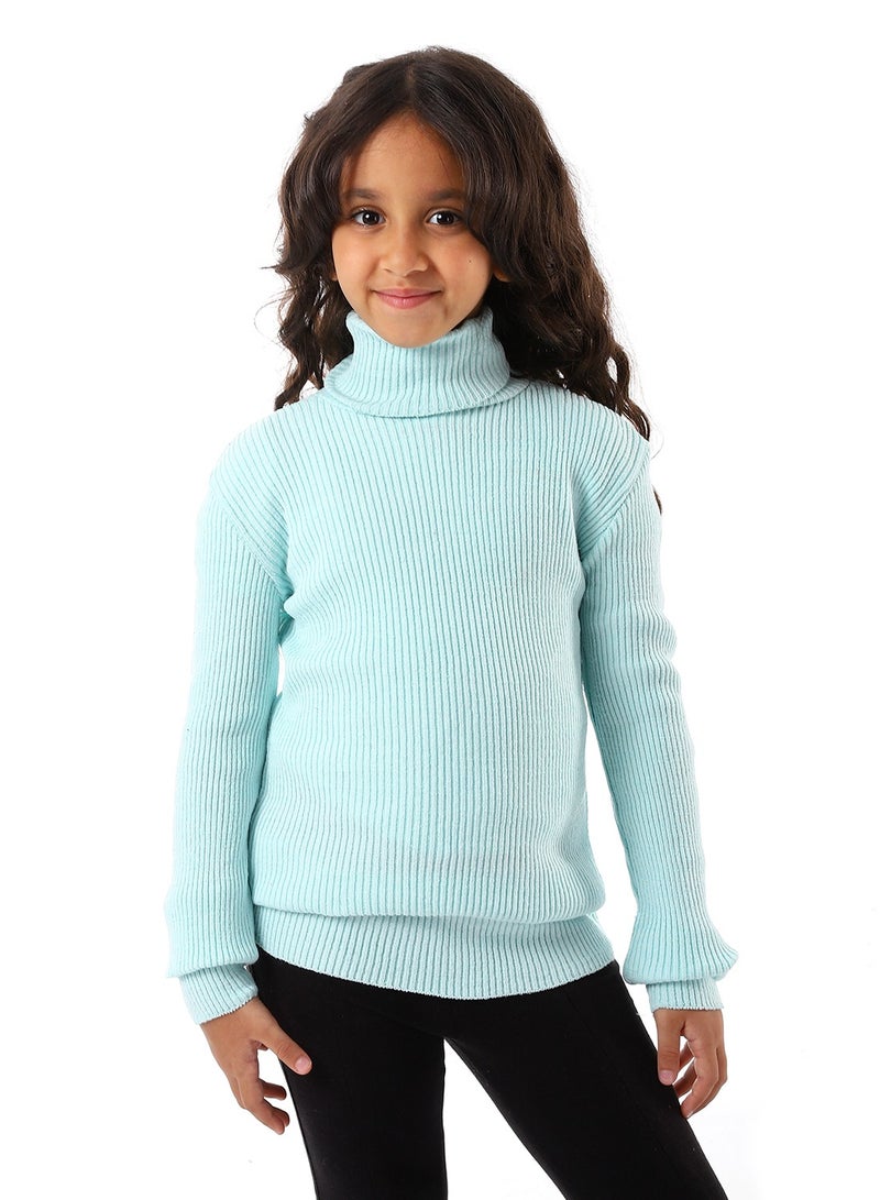 Caesar Girls Wool Pullover With High Neck  - Image 1