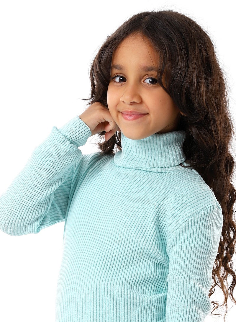 Caesar Girls Wool Pullover With High Neck  - Image 3