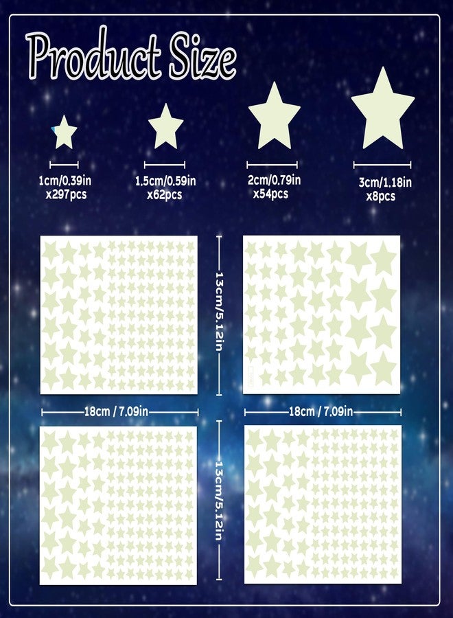 Sondeng 421Pcs Glow in The Dark Stars Ceiling Stars Glow in Dark Space Planet Universe Galaxy Wall Decals Glow in The Dark Wall Stickers for Boys Girls Kid Bedroom Living Room Decor Christmas Gift - Image 4