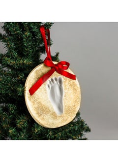 pearhead Lil Peach Baby'S Print Handprint Or Footprint Ornament Kit Newborn Handprint Or Footprint Keepsake Baby'S First Gold Glitter  - Image 5