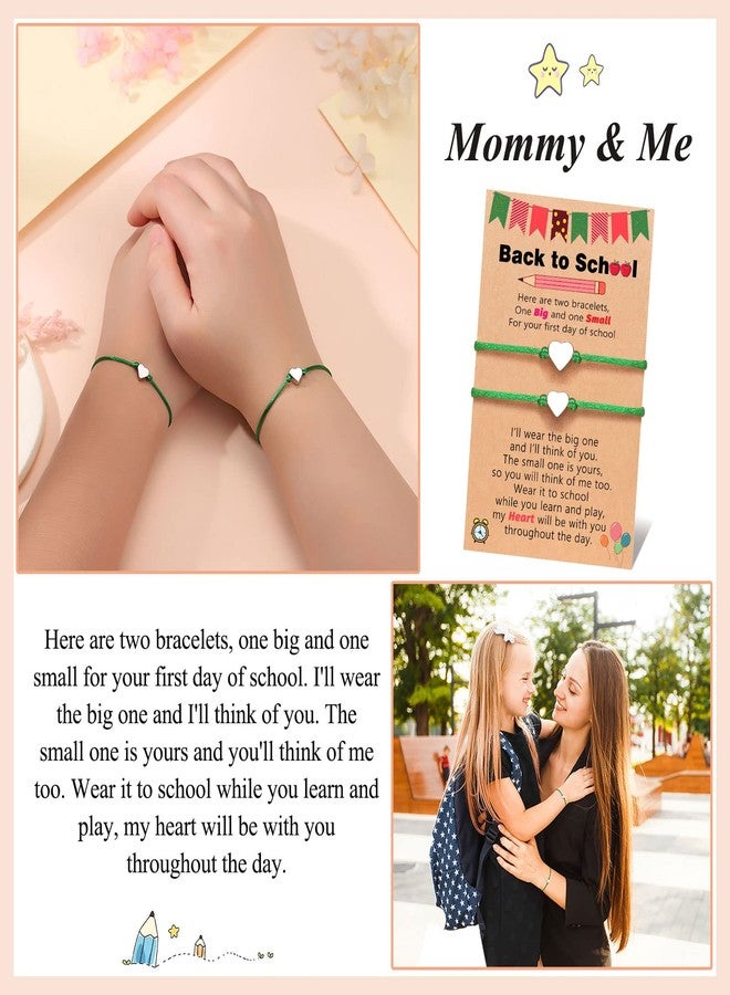 UNGENT THEM Back to School Gifts First Day of Kindergarten Pre k Preschool Bracelet Mommy and Me Mom and Daughter Second 1st 2nd 3rd 4th Grade Bracelets - Image 3