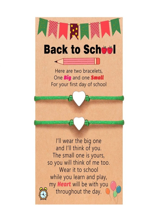 UNGENT THEM Back to School Gifts First Day of Kindergarten Pre k Preschool Bracelet Mommy and Me Mom and Daughter Second 1st 2nd 3rd 4th Grade Bracelets - Image 1