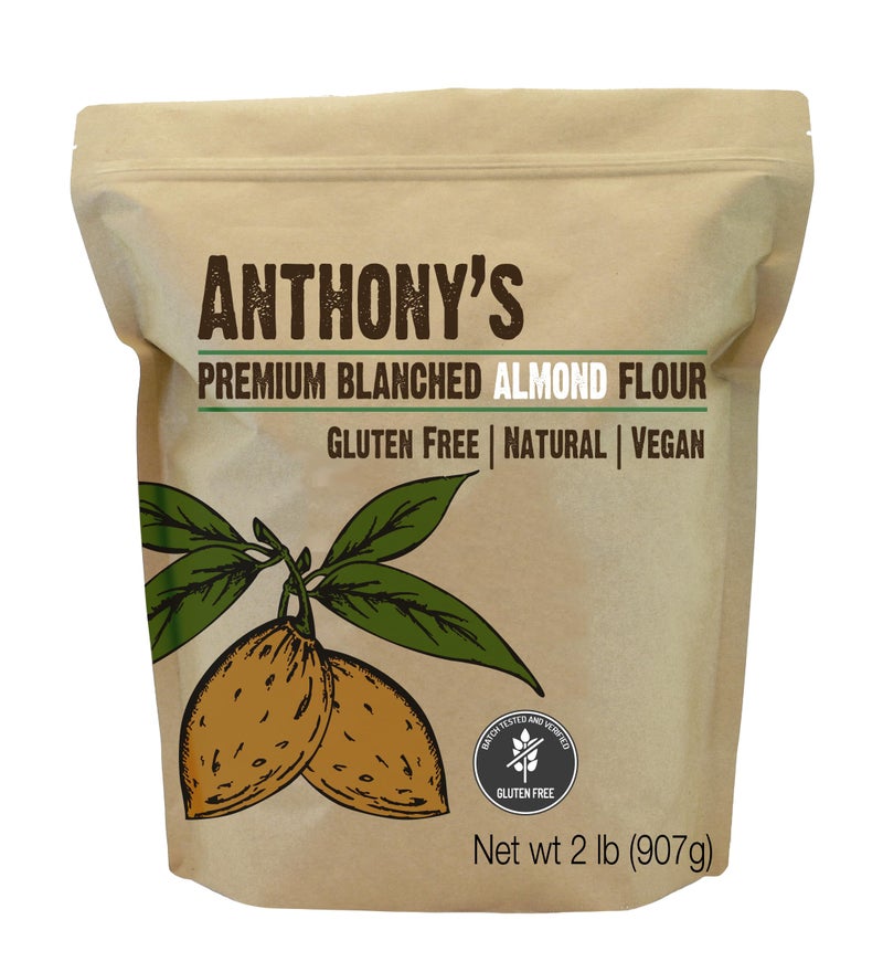 Anthony's Blanched Almond Flour, 2 lb, Finely Ground, Gluten Free, Non GMO, Vegan, Keto Friendly - Image 1