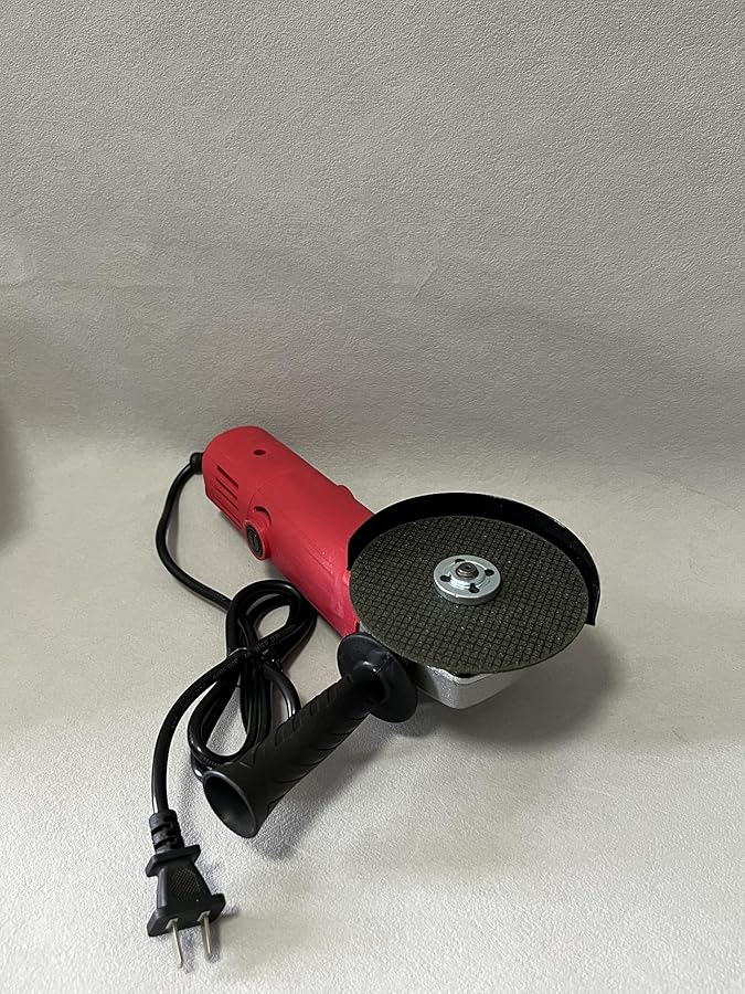 4 1 2 Inch 7 5 Amp Electric Grinder Power Tool For Cutting Grinding Polishing And Rust Removal Red - Image 4