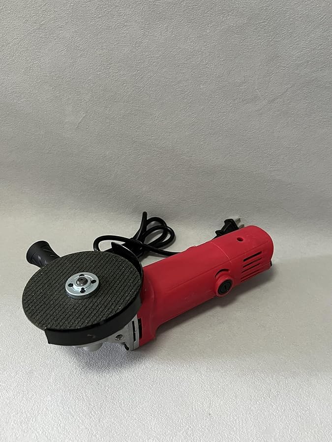 4 1 2 Inch 7 5 Amp Electric Grinder Power Tool For Cutting Grinding Polishing And Rust Removal Red - Image 3