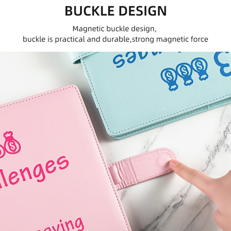 Budget Binder: Pink Thicker Frosted PVC Compact Design - Easy Fun Saving Challenge Money Envelope Wallet Binder for Personal Financial Planning Gift Giving Travel & Daily Use - Image 3