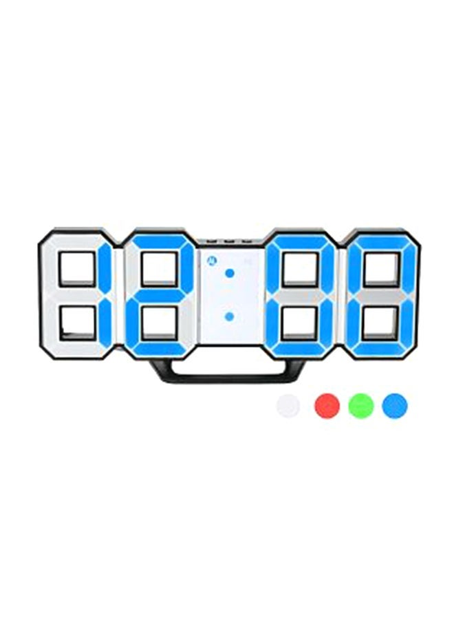 NIBEMINENT Multifunctional Digital Wall Clock Blue - Image 1