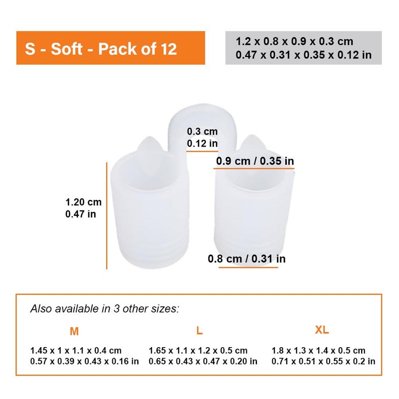 Mobi Lock Nose Vent Sinus Relief (Pack of 12 Small Size) Soft Vents - A Simple Solution for Nasal Snorers - Reusable Snoring Device to Enjoy a Peaceful Night's Sleep - by Mobi Lock - Image 2
