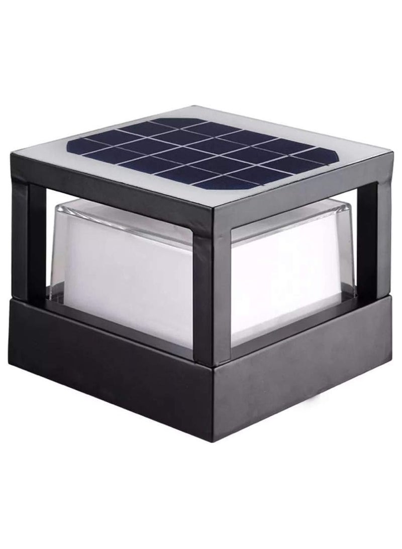 Shanny SHANNY Solar Post Cap Light Outdoor, Solar Pathway Light with Warmwhite 3000k,Auto on/off Solar LED Fence Light with 4000mAh battery, IP66 Waterproof solar Lights For Garden Wall Park Yard Garden Driveway  - Image 1