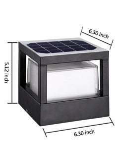 SHANNY Solar Post Cap Light Outdoor, Solar Pathway Light with Warmwhite 3000k,Auto on/off Solar LED Fence Light with 4000mAh battery, IP66 Waterproof solar Lights For Garden Wall Park Yard Garden Driveway - pzsku/ZA2A6CE5DA48F5F0E9490Z/45/_/1727897212/03c10c82-afb0-45bf-b60f-855d53156776