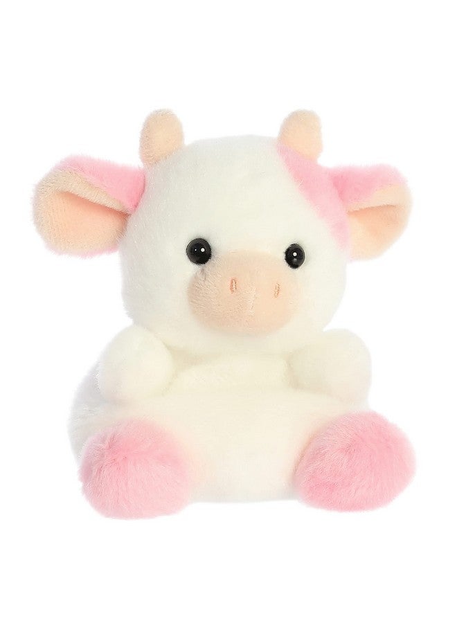 Aurora® Adorable Palm Pals™ Belle Strawberry Cow™ Stuffed Animal - Pocket-Sized Play - Collectable Fun - Pink 5 Inches - Image 2