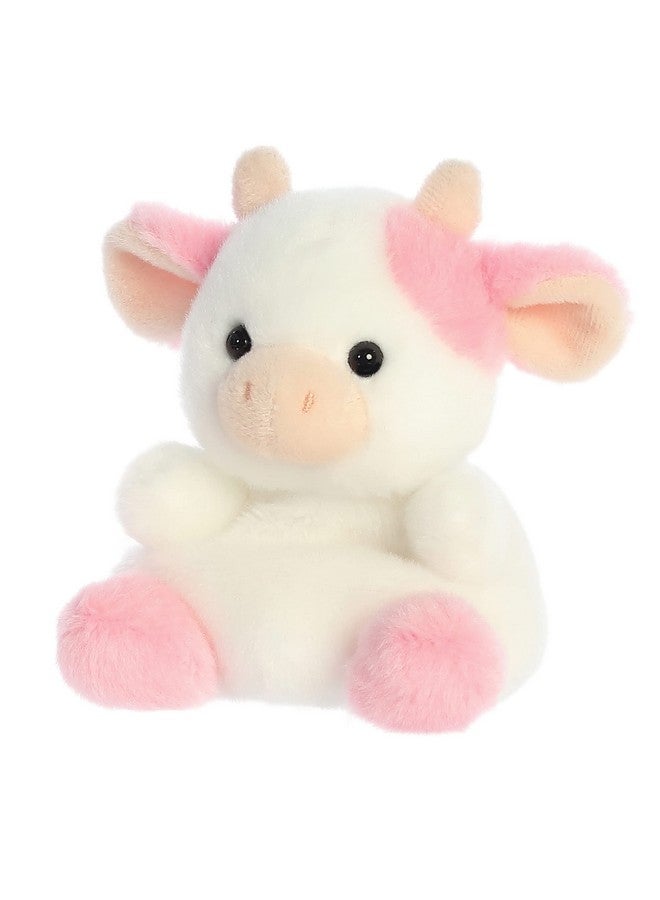 Aurora® Adorable Palm Pals™ Belle Strawberry Cow™ Stuffed Animal - Pocket-Sized Play - Collectable Fun - Pink 5 Inches - Image 5