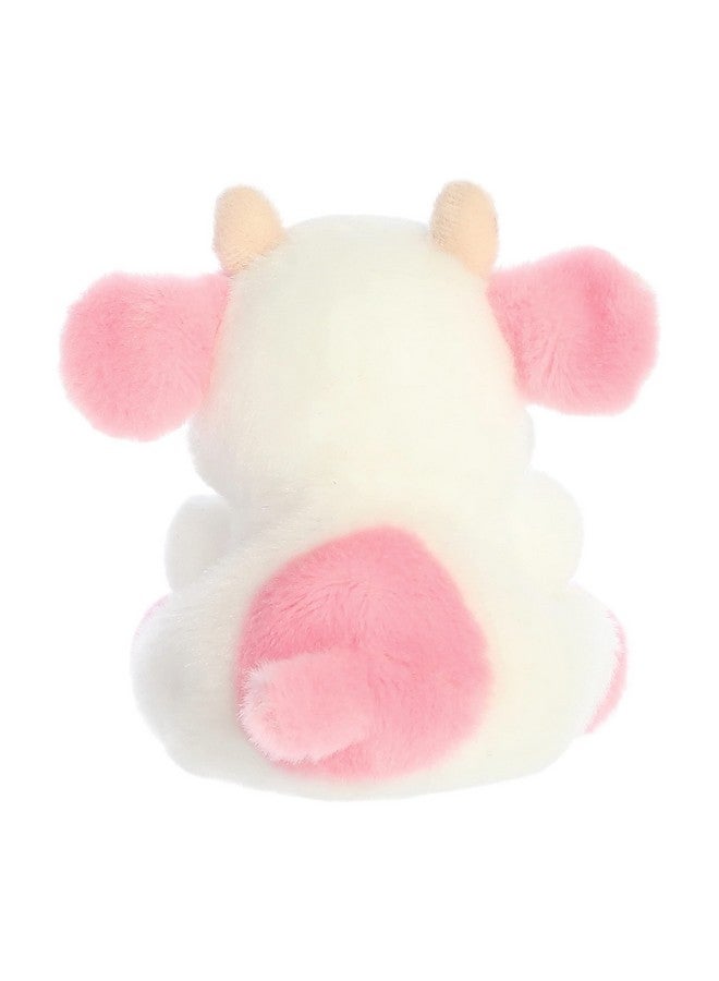 Aurora® Adorable Palm Pals™ Belle Strawberry Cow™ Stuffed Animal - Pocket-Sized Play - Collectable Fun - Pink 5 Inches - Image 4