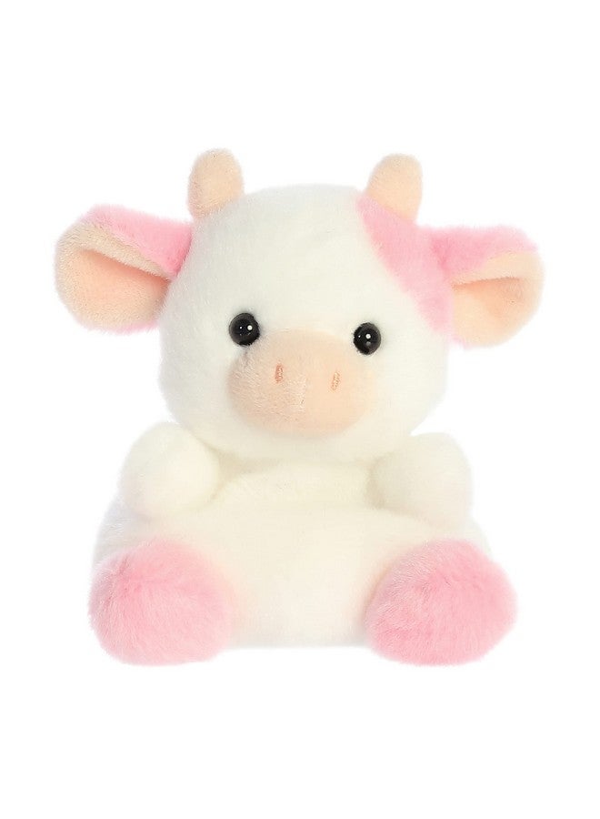 Aurora® Adorable Palm Pals™ Belle Strawberry Cow™ Stuffed Animal - Pocket-Sized Play - Collectable Fun - Pink 5 Inches - Image 1