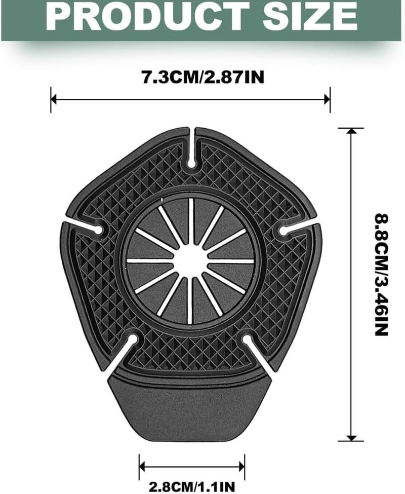 TASMAX car Accessories 2025 Wiper pad Hole Protector Pad Car Silicon Wiper 2 PCs Windshield Cars Wiper Cover Dust Front Cover Accessories Universal Weatherproof Flexible & Durable for (Black) - Image 2