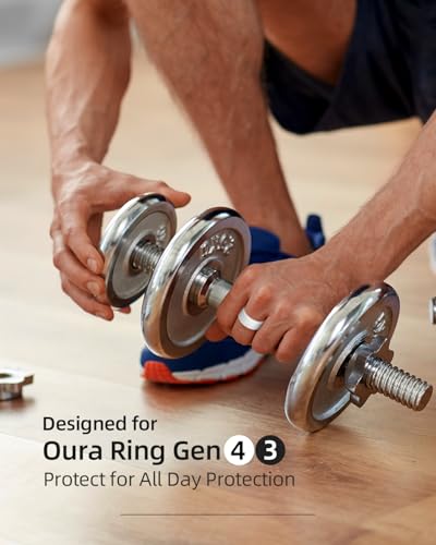 BandSmith Silicone Ring Cover Compatible with Oura Ring Protector, Elastic Case for Oura Ring Gen 4/3 Working Out - Patent Protected (Transparent+Transparent, S for 678910) - Image 2