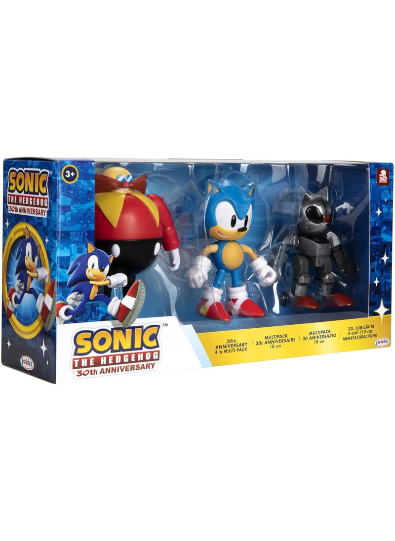 SONIC - Sonic The Hedgehog Dr. Eggman, Sonic and MechaSonic Action Figure - Image 1