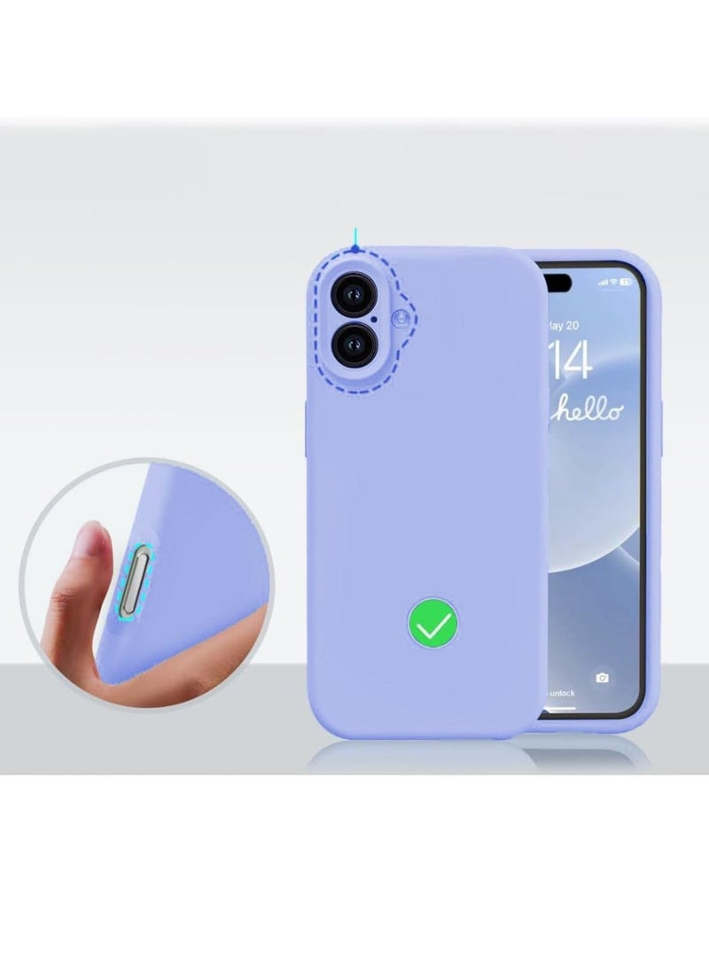 Raxoom iPhone 16 Slim Fit Matte Light Blue TPU Case â€“ Soft, Flexible Silicone Back Cover - Image 4