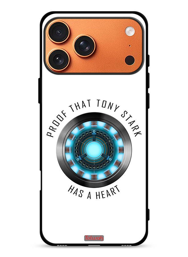 Tolwak Apple iPhone 17 Pro Max Protective Case Cover Proof That Tony Stark Has A Heart - Image 1