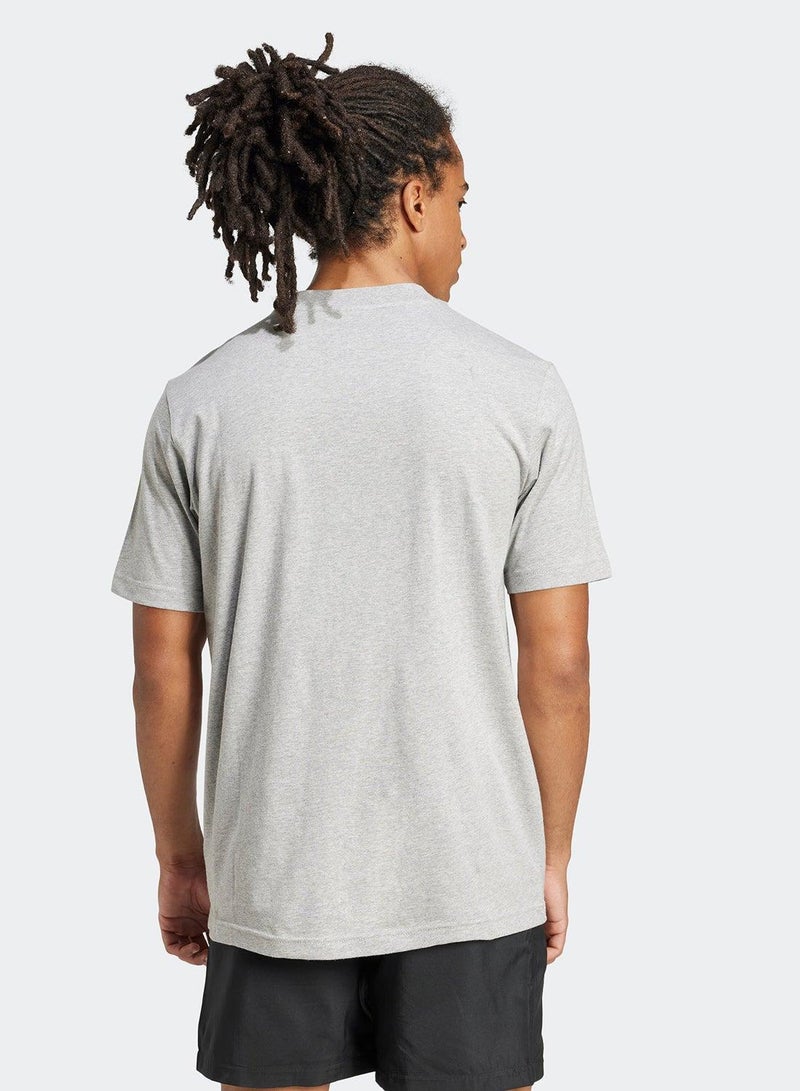Adidas Essentials Small Logo Single Jersey Tee - Image 2