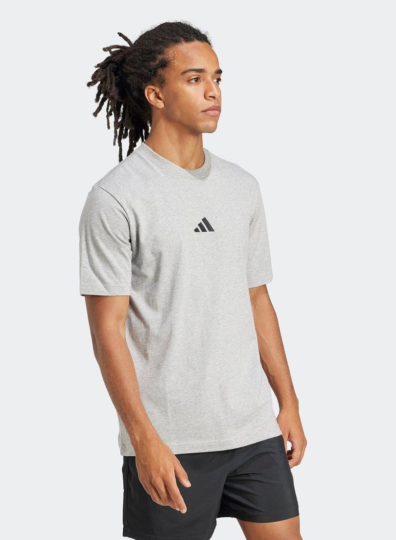 Adidas Essentials Small Logo Single Jersey Tee - Image 5