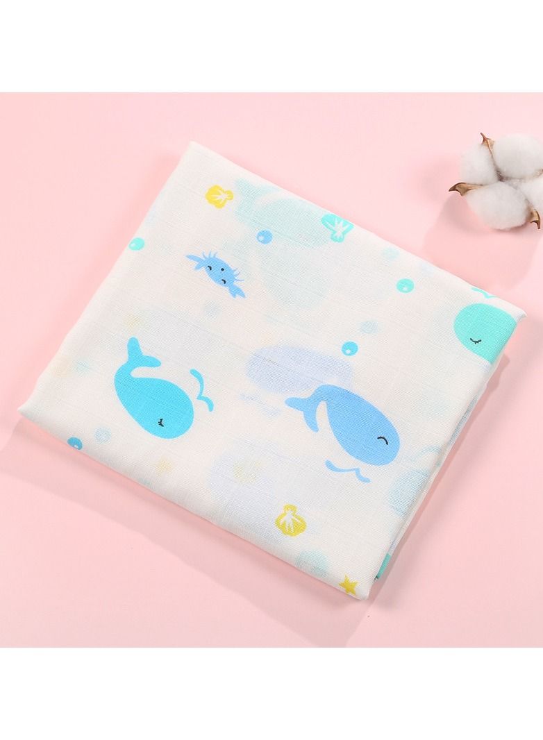 Loquat منشفة استحمام مطبوعة برسوم كرتونية من القطن الخالص