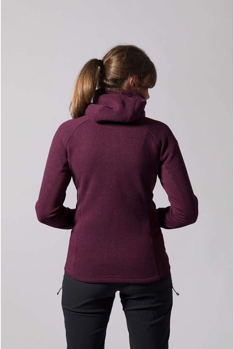 Montane Women's Neutron Hoodie - Lightweight Fleece Jacket in Saskatoon Berry - Image 3