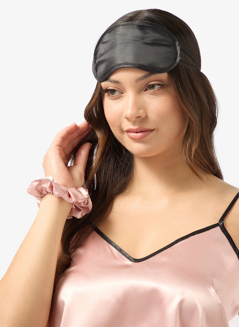 Ginger Satin Cami Top & Frill Detail Short Set - Image 5