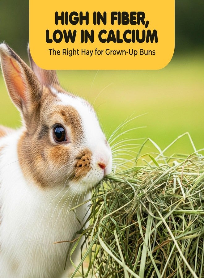 SunGrow Timothy Food, Ideal for Rabbits, Guinea Pigs, and Chinchillas, High-Fiber Hay for Digestion & Oral Care, Tasty Complement to Pets' Daily Meals, Vacuum-Sealed, Greenish Brown Grass, 3.5 oz - Image 4