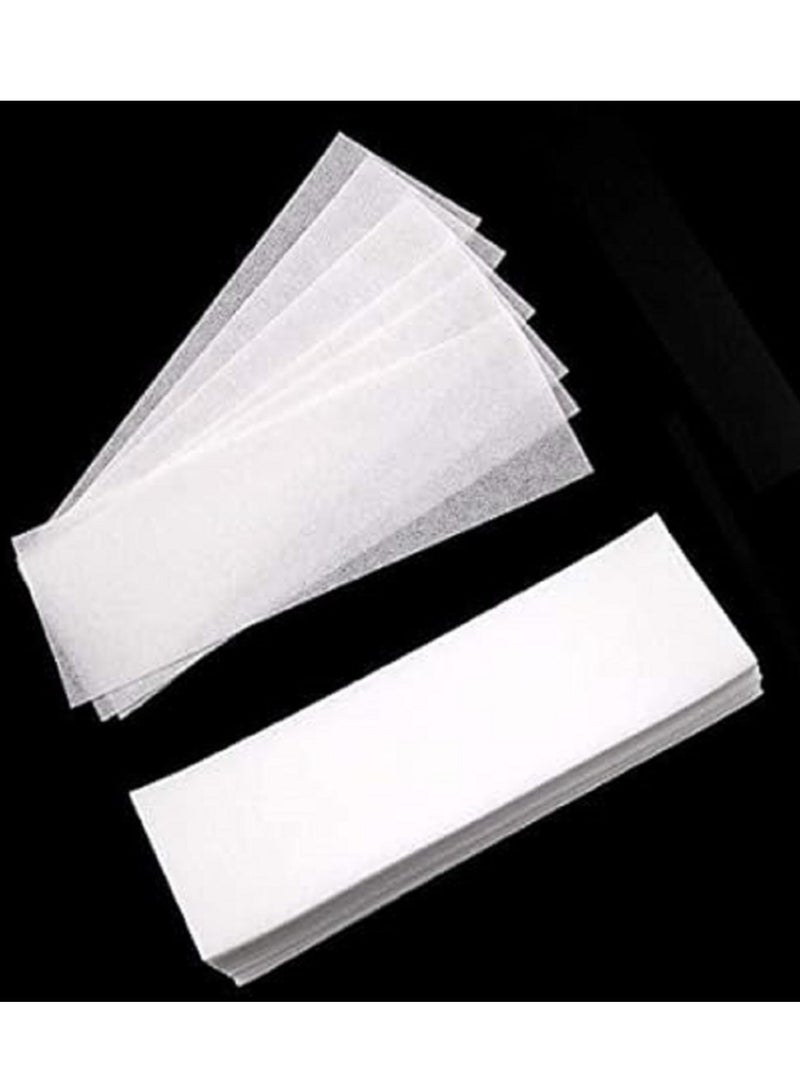 Hair Removal Paper, 100 Strips Hair Removal Wax Paper, Professional Disposable Hair Removal Tool, Non-woven Disposable Wax Strips - Image 2