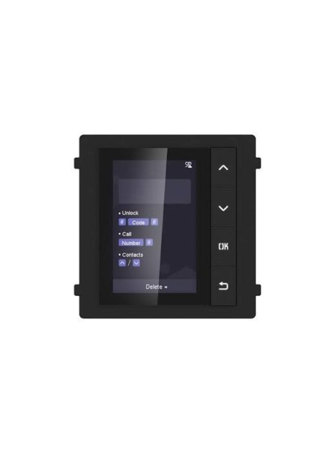 وحدة عرض اتصال داخلي عبر الفيديو IP من هايكفيجن DS-KD-DIS بشاشة TFT LCD مقاس 3.5 بوصة