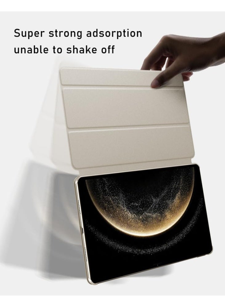 general Magnetic Case Compatible with Huawei MatePad Pro 13.2 Inch 2025 Tablet, Magnetic Separation Intelligent Double-sided Clip Cover with Adjustable Foldable Stand and Pen Holder - Image 3