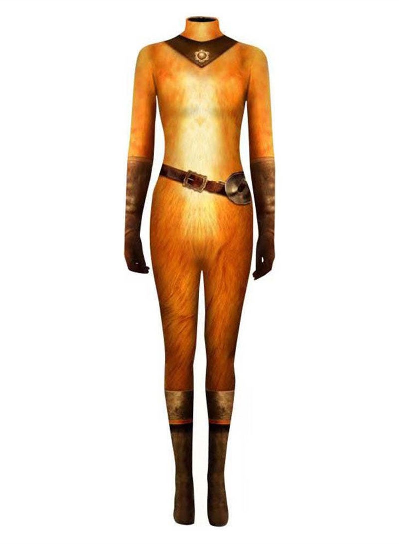 New Puss in Boots 3D Digital Printed Jumpsuit Costume Stage Dress Up Costume - Image 1