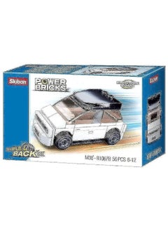 Sluban Power Bricks Series - White Electric Vehicle Building Blocks 56 PCS 