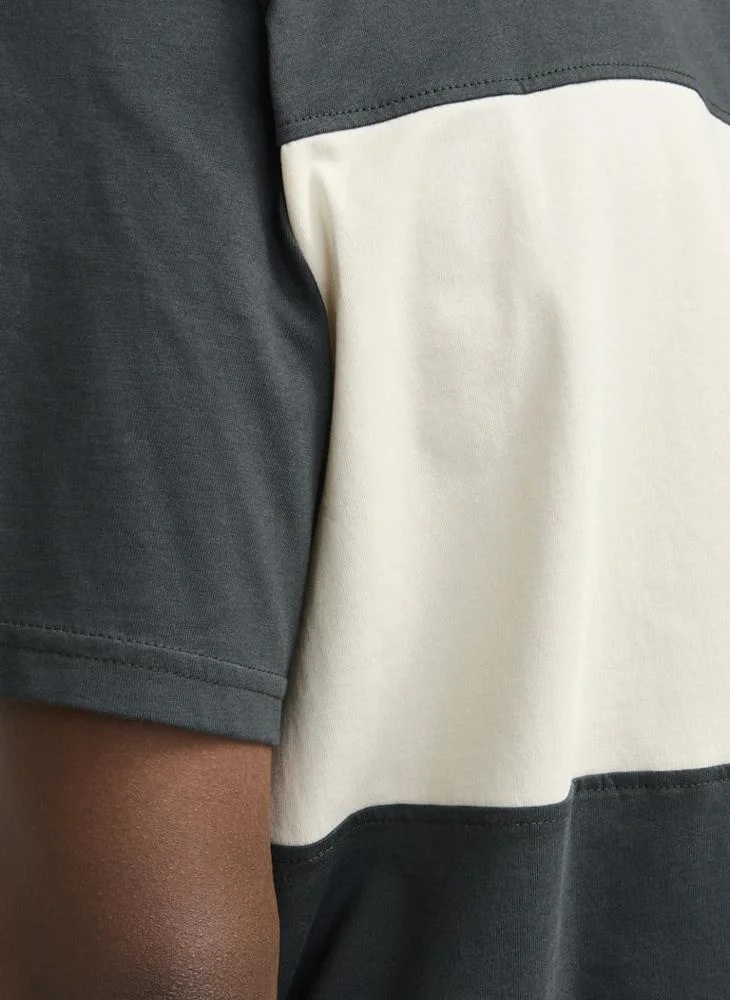 JACK & JONES Jorvesterbro Block Tee Short Sleeve  Crew Neck T-Shirt