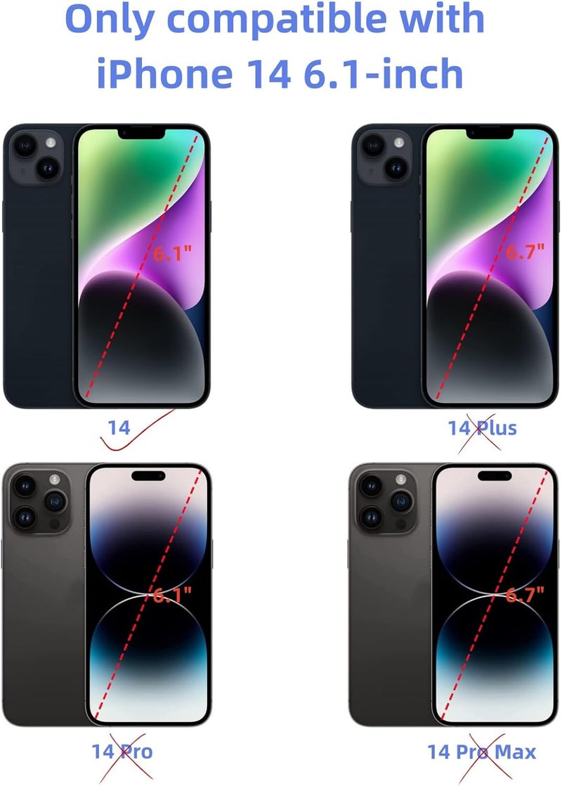 ZVB 14 Back Glass Replacement Kit with Plate & Flex Cable and All Parts, Blue, 6.1 Inch for iPhone 14 Back Cover Glass, with Repair Tools (Blue) - Image 2