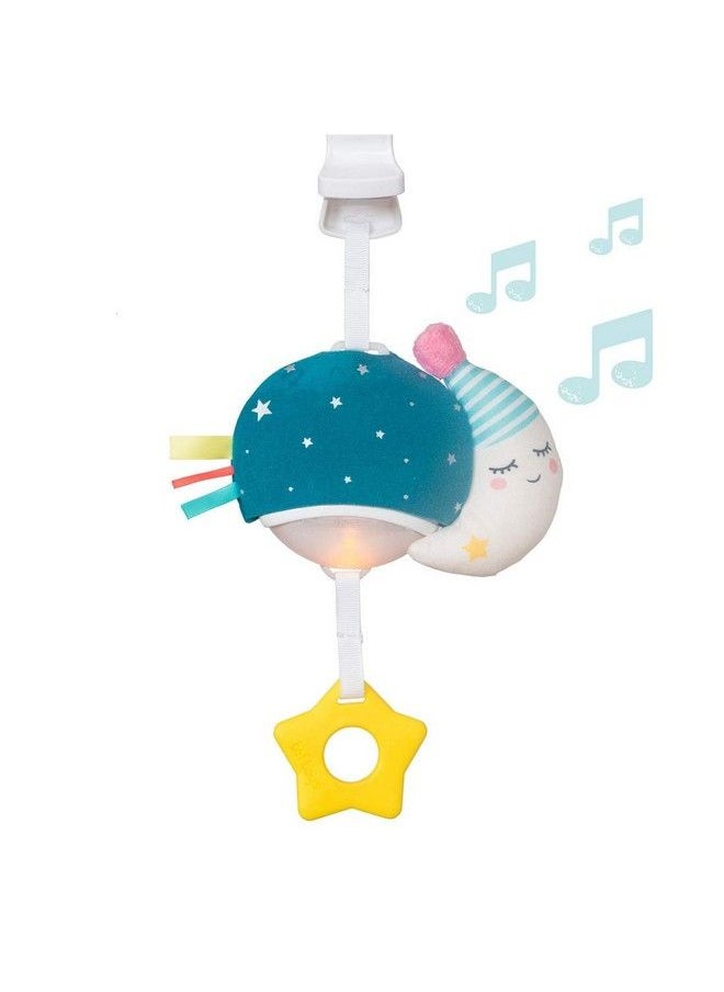 Taf Toys Musical Mini Moon On The Go Pull Down Hanging Music And Lights Infant Toy ; Parent And Baby’S Travel Companion Soothe Baby Keeps Baby Relaxed While Strolling For Newborns And Up  - Image 2